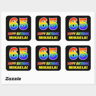 Number 65 Stickers