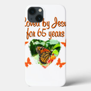 65TH BIRTHDAY BUTTERFLY iPhone 13 CASE