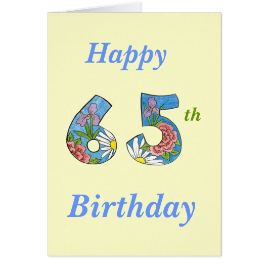 65th Birthday Card (Front)