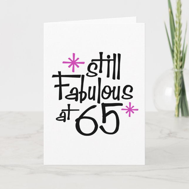 65th Birthday Card (Front)