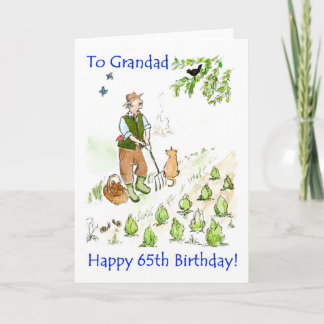 65th Birthday Card for a Grandfather