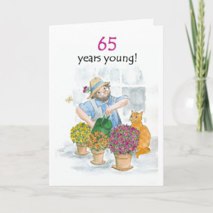 65th Birthday Card - Gardener