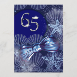 65th birthday celebration party major CUSTOMIZE Invitation