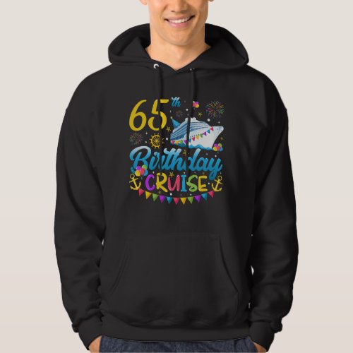 65th Birthday Cruise B_Day Party Men Hoodie