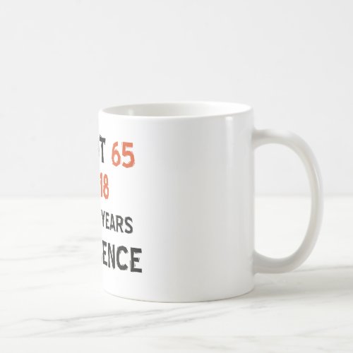 65th birthday designs coffee mug