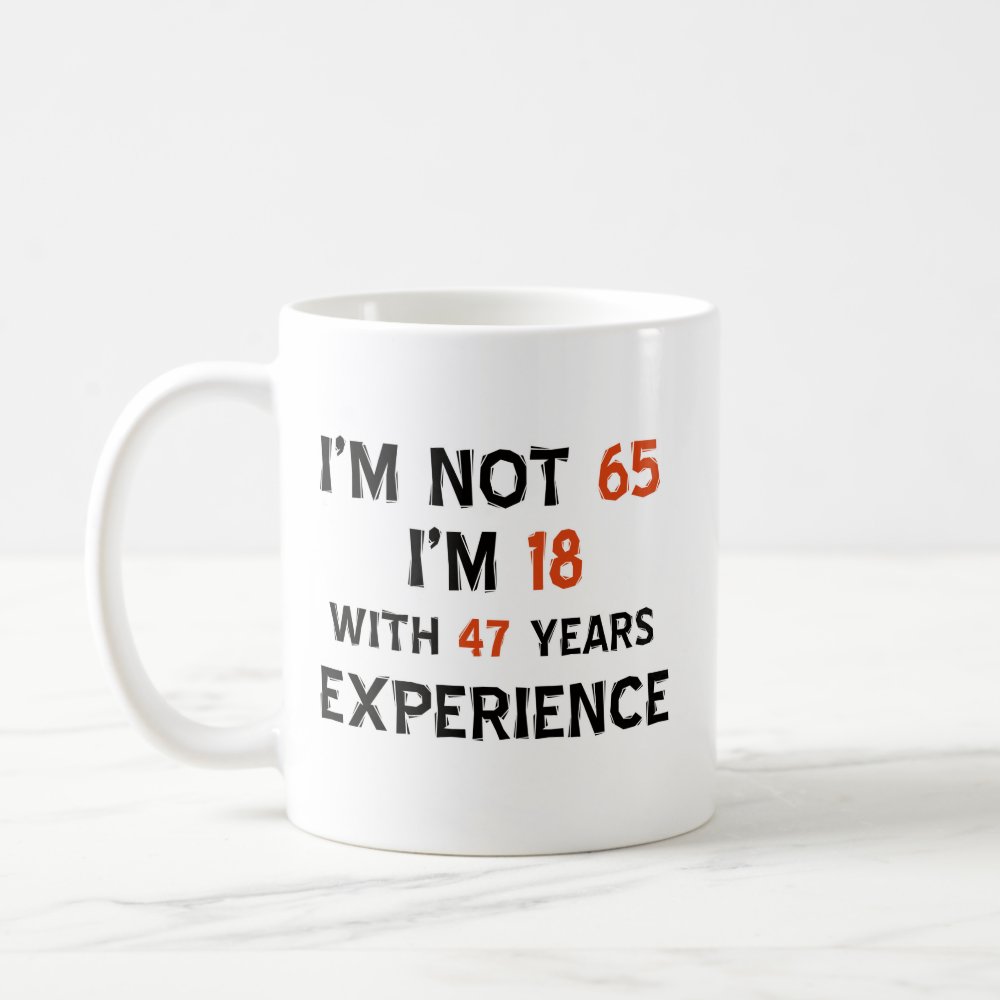 65th Birthday Custom Designs Coffee Mug, Gift For Dad, Grandpa, Family