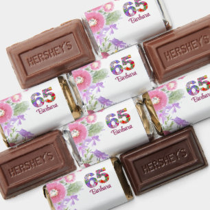 65th Birthday Favors - Blush Bloom Floral Chic 65