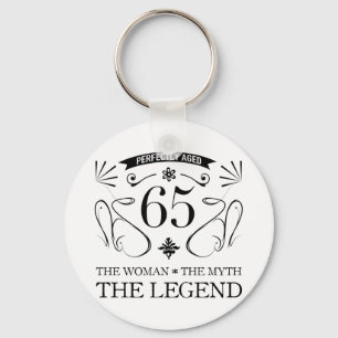 65th Birthday For Women Keychain