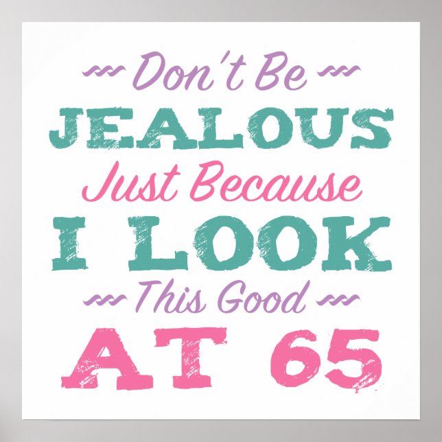 65th Birthday For Women Poster (Front)