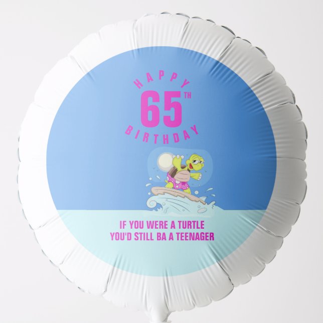 65th birthday funny quote balloon (Front)