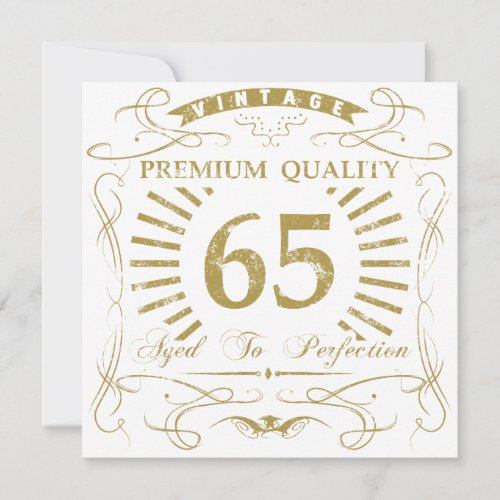 65th Birthday Gag Gift Card