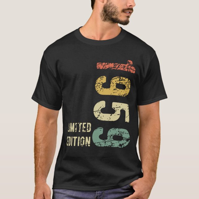 65th Birthday Gift 1959 Limited Edition 65 Years T-Shirt (Front)