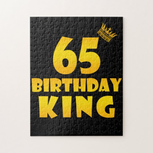 65th birthday Gift for 65 years old Birthday King Jigsaw Puzzle