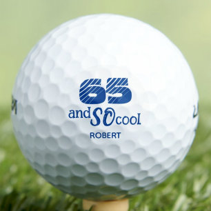 65th Birthday Gift for Dad SO Cool Golfer Golf Balls