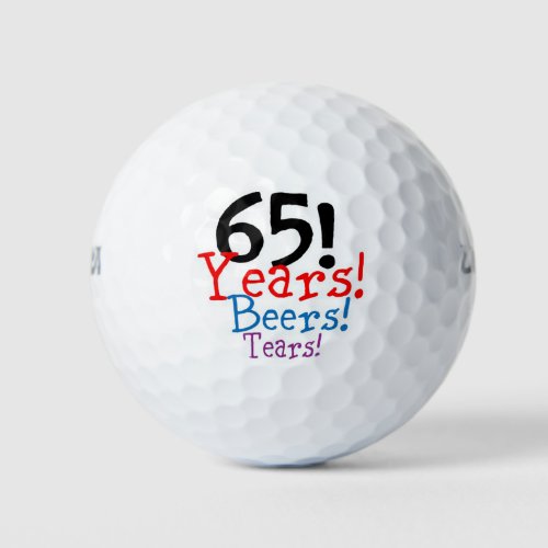 65th Birthday Golf Balls