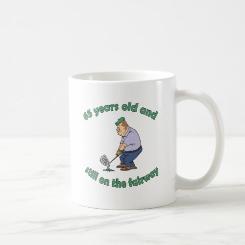 65th Birthday Golfer Gag Gift Coffee Mug