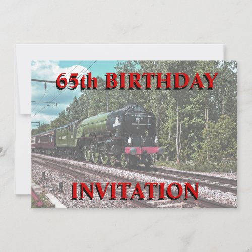 65th Birthday Invitation