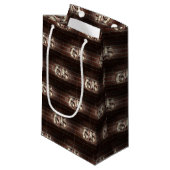 65th birthday-marque lights on brick small gift bag (Front Angled)