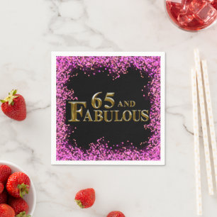 65th  Birthday  Napkins