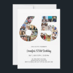 65th Birthday Number 65 Custom Photo Collage Invitation<br><div class="desc">Mark sixty five years of wonderful memories and adventures with this captivating 65th Birthday Number Photo Collage. This customizable template is the perfect blend of creativity and sentiment, allowing you to create a truly memorable gift for your loved one's special day. Capture the essence of incredible years in a single...</div>