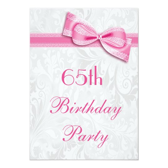 65th Birthday Party Personalized Invitation | Zazzle.com