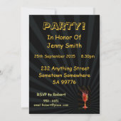 65th birthday party invitation (Back)
