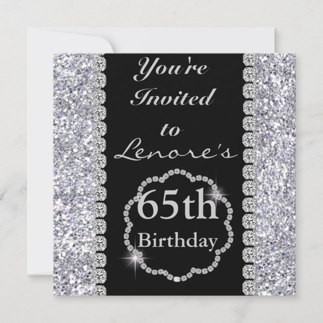 65th Birthday Party Invitation (Front)