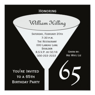 65 Years Old Invitations | Zazzle