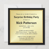 65th Birthday Party Invitations - Custom Photo (Back)