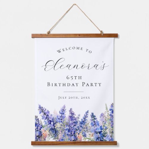 65th Birthday Party July Birth Flower Welcome