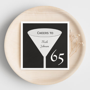 65th Birthday Party Paper Napkins by henishouseofpaper at Zazzle