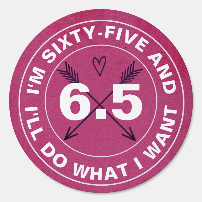 65th Birthday Premium Yard Sign (Back)