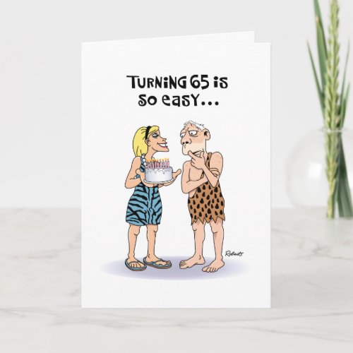 65th Birthday Reassurance Card