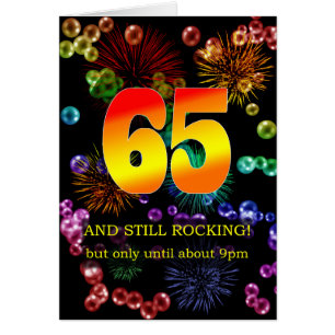 65th Birthday Still Rocking Cards