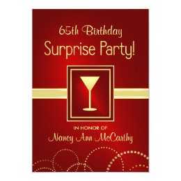 65th Birthday Invitations Announcements Zazzle