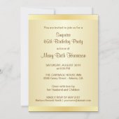 65th Birthday Surprise Party Photo Invitations (Back)
