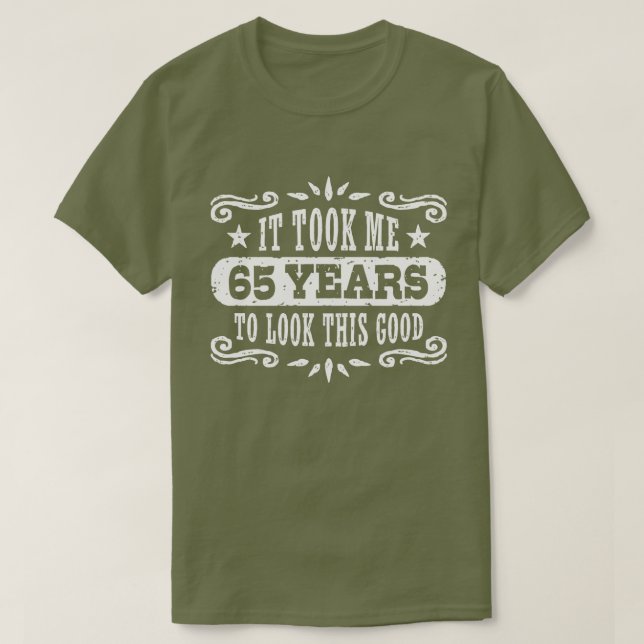 65th Birthday T-Shirt (Design Front)