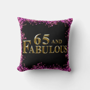65th Birthday  Throw Pillow