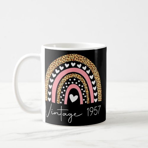 65th Birthday Vintage 1957 Rainbow Birthday  Coffee Mug