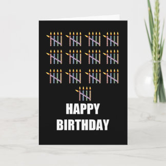 65th Birthday with Candles Card