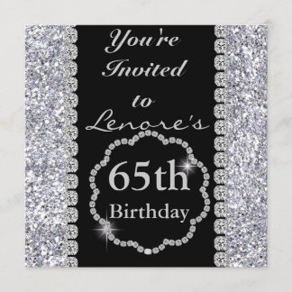 65th BLING Birthday Party Invitation