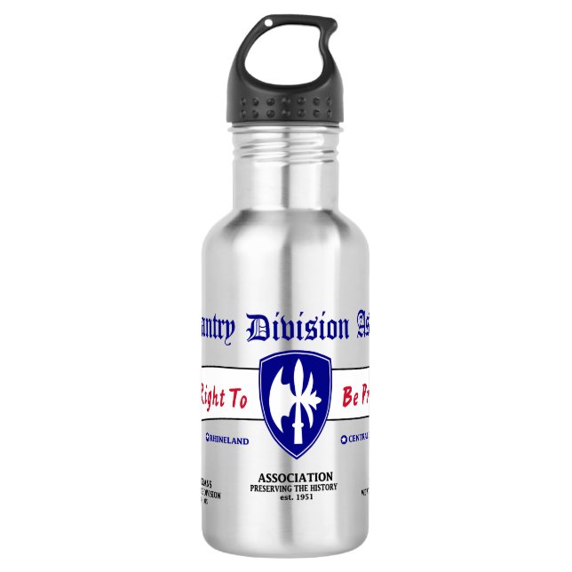65th Infantry Division Association Water Bottle (Front)