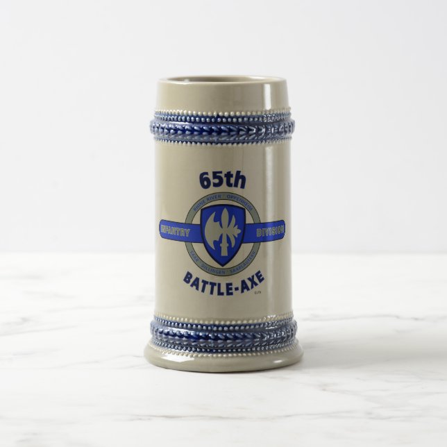 65TH INFANTRY DIVISION "BATTLE-AXE DIVISION" BEER STEIN (Center)