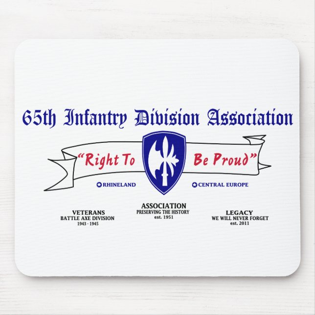 65th Infantry Division Mouse pad (Front)