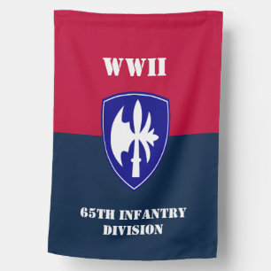 65th Infantry Weatherproof Personalized House Flag