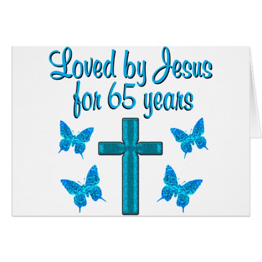 65TH LOVE JESUS CARDS (Front Horizontal)