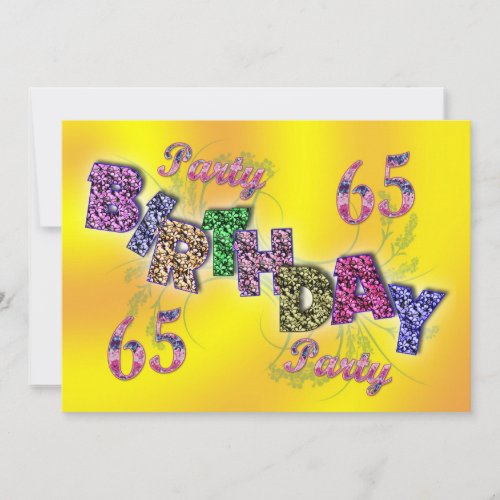 65th party invitation