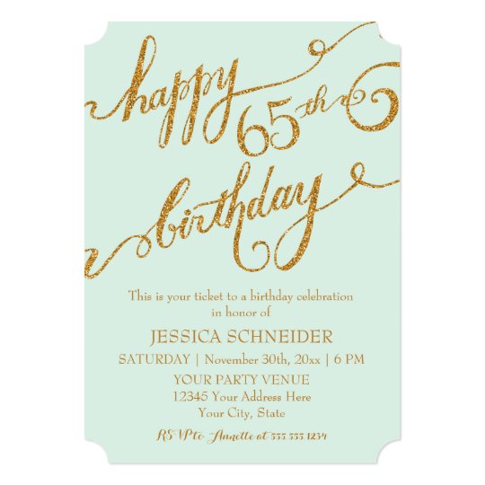 65Th Birthday Invitation Wording 4