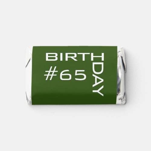 65th typography minimalist milestone birthday hersheys miniatures