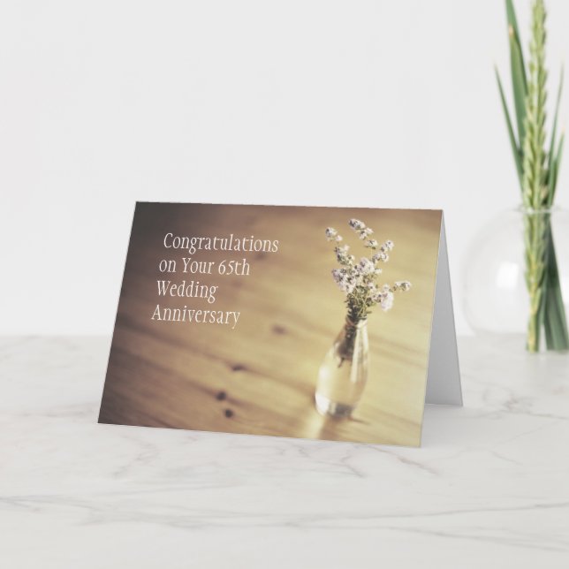 65th Wedding Anniversary Card (Front)